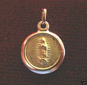 10KT OUR LADY OF GUADALUPE SCAPULAR MEDAL  