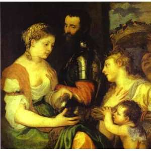 FRAMED oil paintings   Titian   Tiziano Vecelli   24 x 24 inches   An 