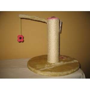  Flower Power Scratching Post   Green with Pink and Purple 