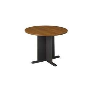   Bush Round Conference Table   Scratch Resistant Top: Office Products