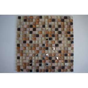   Tile Mix Brown Alloy Mosaic Stone 6 X 6 (Sample)