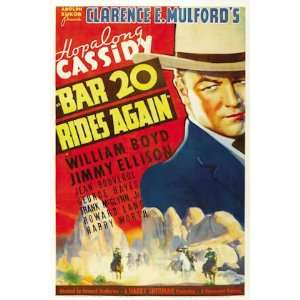 Hopalong Cassidy Bar 20 Rides Again Movie Pooster 1935 