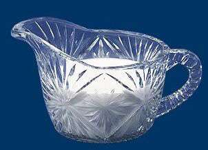 Plastic Crystal Cut 8oz Cream Pitcher 12501  