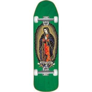 Santa Cruz Jessee Guadalupe Green Skateboard   9.9x31.8 w/Raw Trucks 