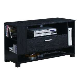 Walker Edison 44 Inch Wood Gaming TV Stand Console, Black:  
