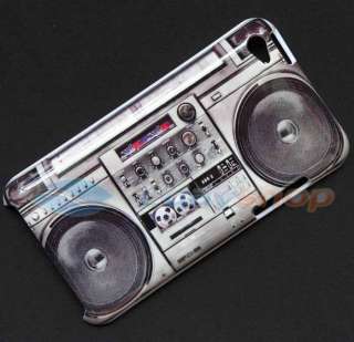 RADIO CASSETTE PLAYER HARD BACK SKIN CASE COVER FOR IPOD TOUCH 4 4th 