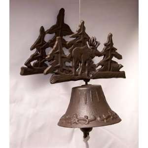 Cast Iron 3D Wall Mount Moose Bell:  Sports & Outdoors