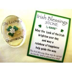   Patricks Day My Lucky Shamrock Irish Blessings Stone 