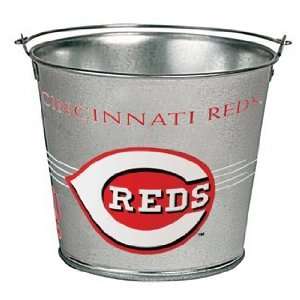   Reds Galvanized Pail 5 Quart   MLB Ice Buckets