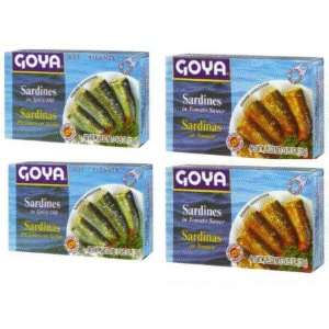 Cans of Sardinas Goya in Tomato and Oil  Grocery 
