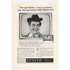   Zenith TV Television Print Ad (Memorabilia) (10781)