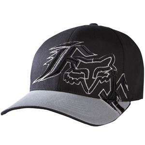  Fox Racing Unify Flexfit Hat   Large/X Large/Black/Grey 