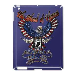 iPad 2 Case Royal Blue of POWMIA The Blood Of Heroes Never Dies and US 