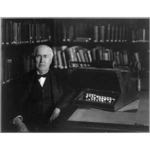 Thomas Alva Edison,1847 1931,1st typewriting machine