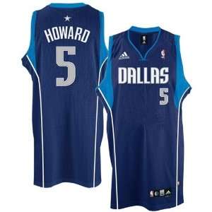  adidas Dallas Mavericks #5 Josh Howard Navy Blue Swingman 