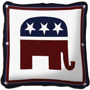 Republican Elephant Logo Decorative Pillow Brand New  