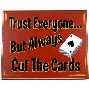   the Cards Classic All Wood Poker Sign   10 HHD S012