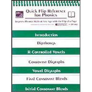  12 Pack EDUPRESS QUICK FLIP REFERENCE FOR PHONICS 