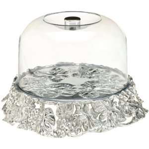  Arthur Court Grape Cake Tray with Acrylic Dome: Kitchen 