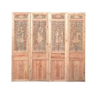 Chinese 8 Immortal Carving Floor Panel Screen Set ss898  
