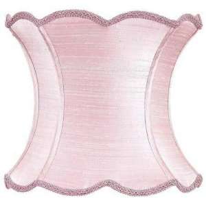 Pink Scallop Hourglass Lamp Shade Extra Large  Kitchen 
