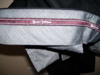 NEW Hickey Freeman Addison Black Wool Suit 44 L $1295 Pants 36 x 34 