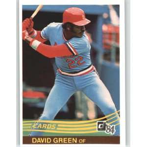  1984 Donruss #425 David Green   St. Louis Cardinals 