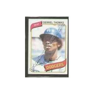  1980 Topps Regular #23 Derrel Thomas, Los Angeles Dodgers 