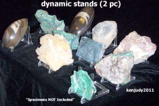   Acrylic Display Stand for Slabs Geodes Fossils Minerals 10 ct  