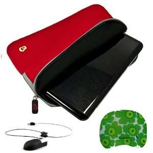  Red Neoprene Protective Sleeve Cover Carrying Case with 