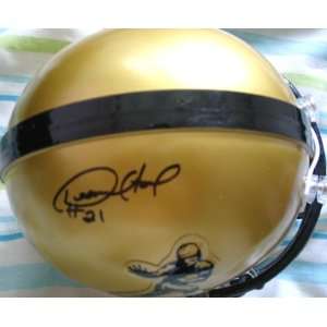 Desmond Howard autographed Heisman mini helmet