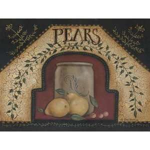  Pears by Pam Britton. Size 16.00 inches width by 10.84 