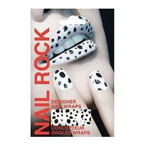  Nail Rock Designer Nail Wraps, Dalmatian, 1 ea Beauty