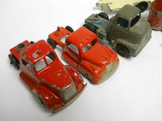 lot of 3 Vintage TOOTSIEtoy Trucks Red Blue +  