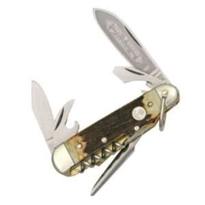 Boker Knives 182HH Camp Pocket Knife with Genuine Stag Handles  