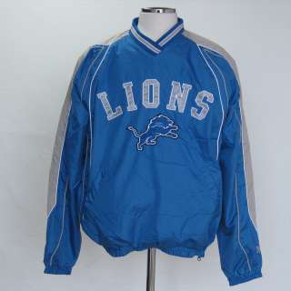 New Detroit Lions Pullover V neck Jacket sz M,L,XL,2XL  