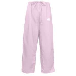  Iowa Hawkeyes Pink Scrubs Pants DRAWSTRING BOTTOMS Size XL 