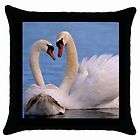New Swans Couple Animal Collection Throw Pillow Case