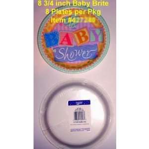 Baby Shower Baby Brite Paper Plates   8 Pack Case Pack 