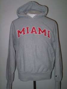 adult Champion reverse weave Hooded sweatshirt gray Miami of 