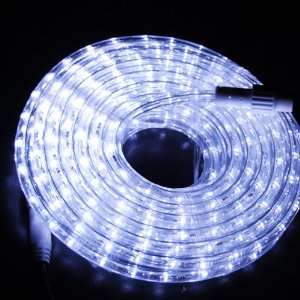  Outdoor and Indoor 30 Feet White LED Rope Light: Home 