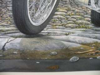 Oil Painting MOTORCYCLE ART Easy Rider Harley Davidson CAPTAIN AMERICA 