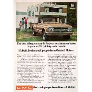 GMC General Motors Truck Pickup Automobile Vehicle Fishing Family Car 