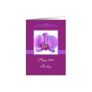  90th Birthday Orchid Card Card Toys & Games