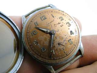 Vintage Anker Swiss Mens WWII Era Wristwatch Military Old Retro 