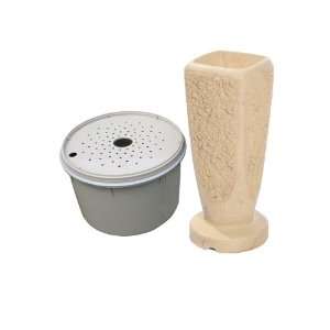  Textured Ripple Fountain Kit   Large/Crushed Coral Patio 
