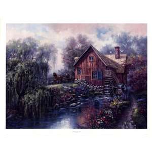   Creek Mill Finest LAMINATED Print Carl Valente 26x20: Home & Kitchen