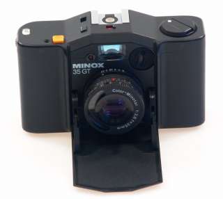 MINOX 35 GT FOLD OUT COMPACT CAMERA COLOR MINOTAR 12.8 f35mm BLACK 