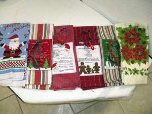 HOLIDAY TOWELS FOR A FUN HOLIDAY SEASON SOME HAVE COOKIE CUTTERS WITH 
