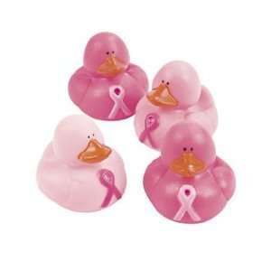  Pink Ribbon Rubber Duckies   Novelty Toys & Rubber Duckies 